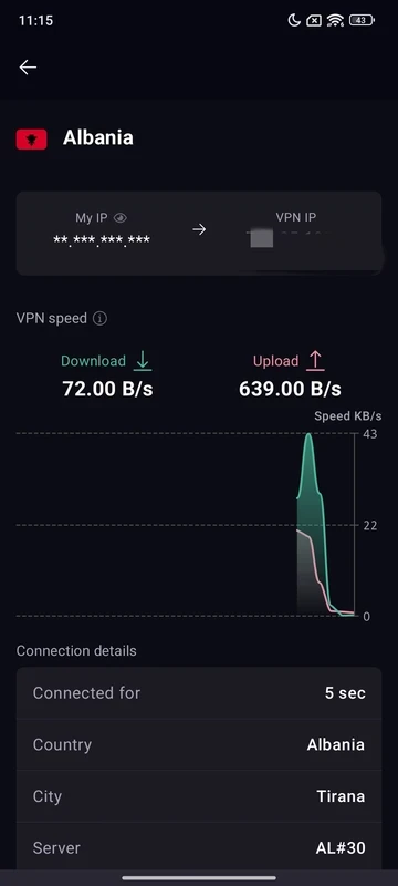 ProtonVPN — στιγμιότυπο οθόνης 3