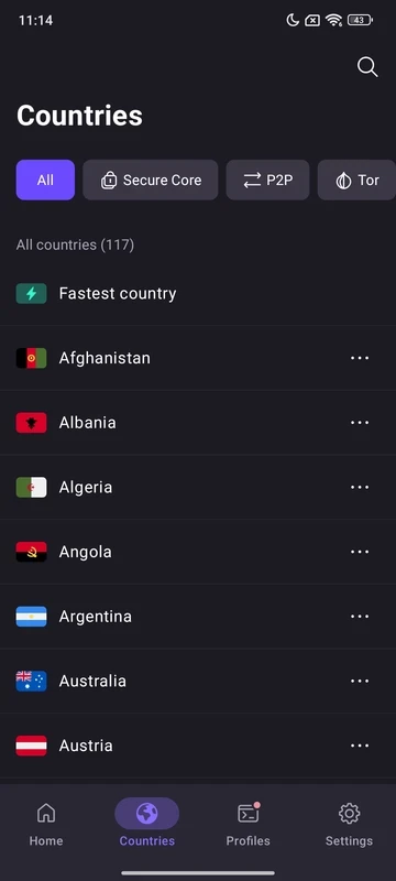 ProtonVPN — στιγμιότυπο οθόνης 6