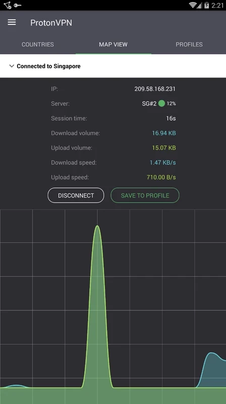 ProtonVPN — στιγμιότυπο οθόνης 7